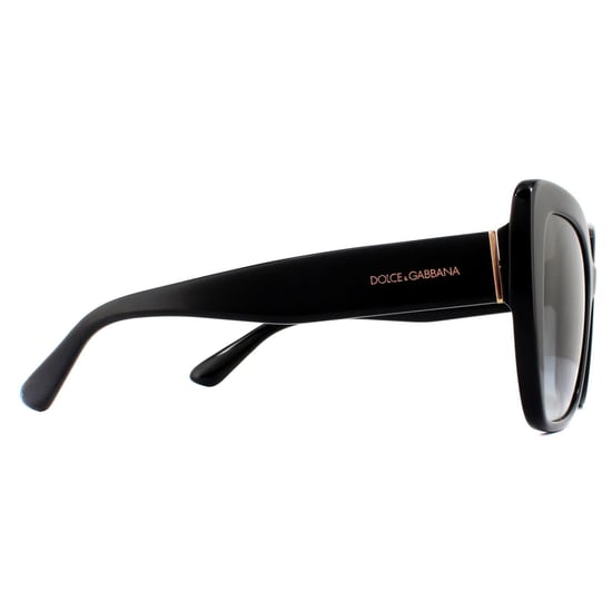 DOLCE & GABBANA Zonnebril DG4348 501/8G Zwart Grijs Verloop - Image 4