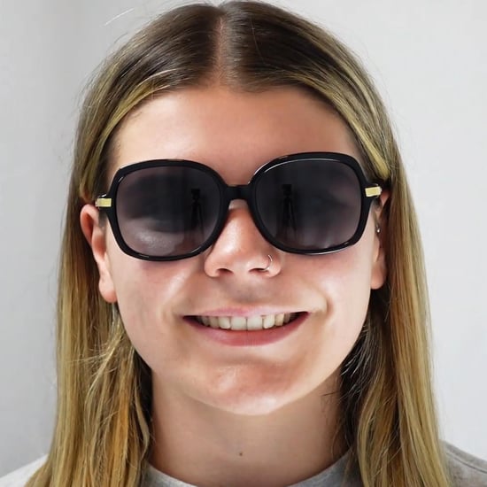 Michael Kors Square Womens Black Gold Light Grey Gradient Sunglasses - Image 5