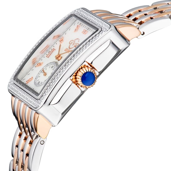 Bari Tortoise, Swiss Quartz Watch, White MOP Dial, 316L Stainless Steel, and Sapphire Crystal - Image 3