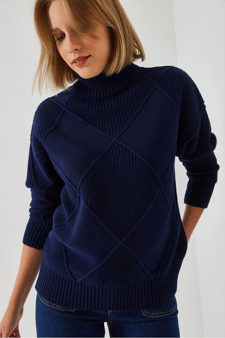 Textured Turtleneck Sweater - Image 4