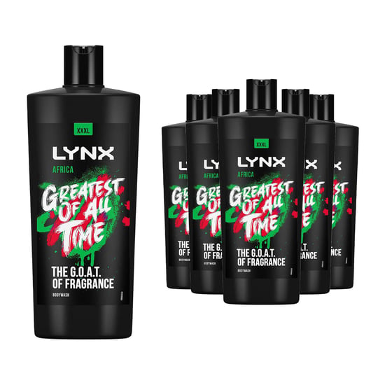Lynx G.O.A.T Shower Gel up to 12H Refreshing Fragrance XXXL Africa 700ml, 12 Pack - Image 1