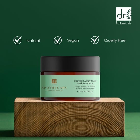 Dr. Botanicals Anti-Ageing Charcoal & Zingy Fruits Treatment Mask 50ml for Fine Lines, Wrinkles, Dullness - Image 3