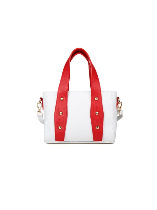 Giulia Monti Schoudertas Wit Klassiek Rood - Image 1