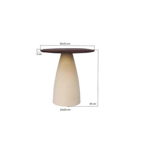 Brix salontafel marron - mangohout 50 cm - Image 5