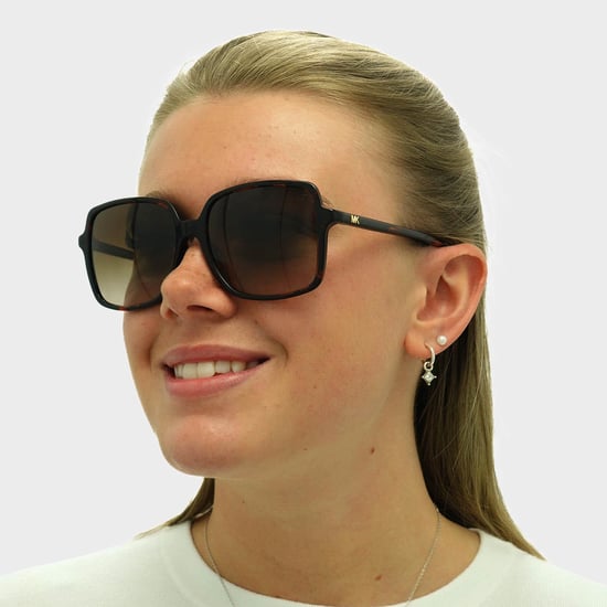Michael Kors Square Womens Dark Tortoise Smoke Gradient Sunglasses - Image 6