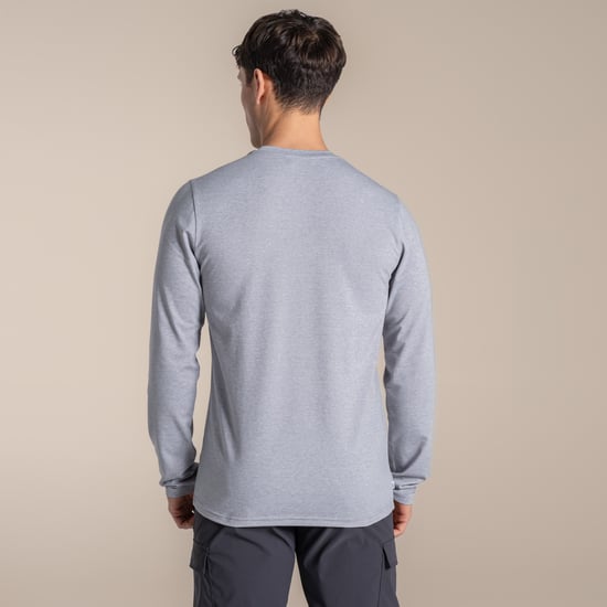 Craghoppers Heren Abel Nosilife T-shirt met lange mouwen (Zachtgrijs mergel) - Image 3