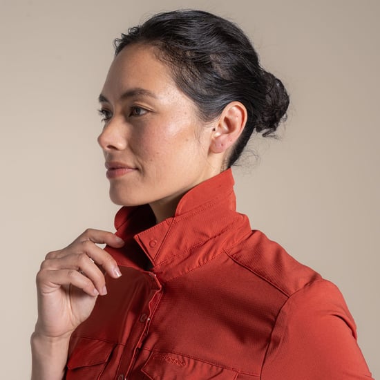 Craghoppers Womens/Ladies NosiLife Pro III Nosilife Long-Sleeved Shirt (Cinnabar) - Image 4