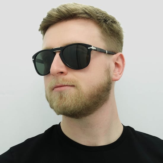 Persol Round Mens Black Green Polarized Solglasögon - Image 6