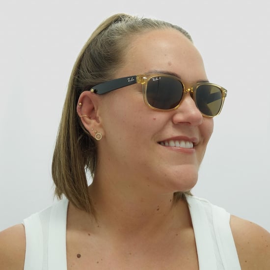 Ray-Ban Rectangle Unisex Honey Crystal Brown Polarized Sunglasses New Wayfarer RB2132 - Image 6