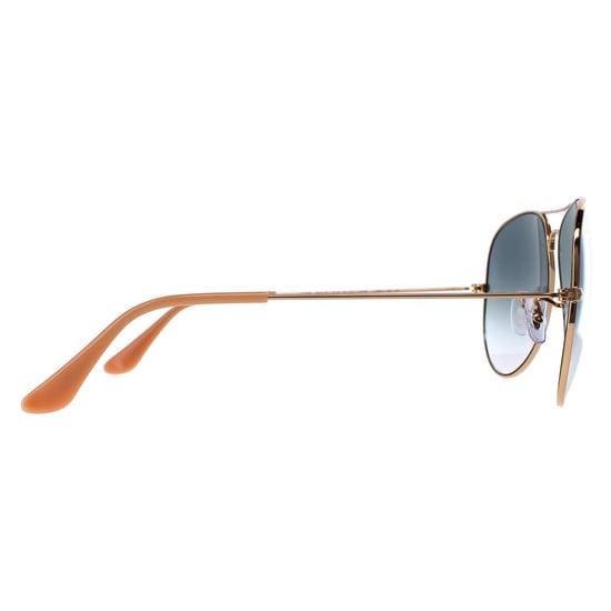 Ray-Ban Aviator Unisex Gold Gradient Light Blue Sunglasses - Image 4