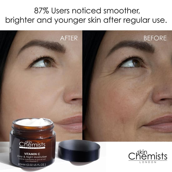 skinChemists Vitamin C Anti-Ageing Day & Night Moisturiser 60ml for Brightening, Dark Spots - Image 2