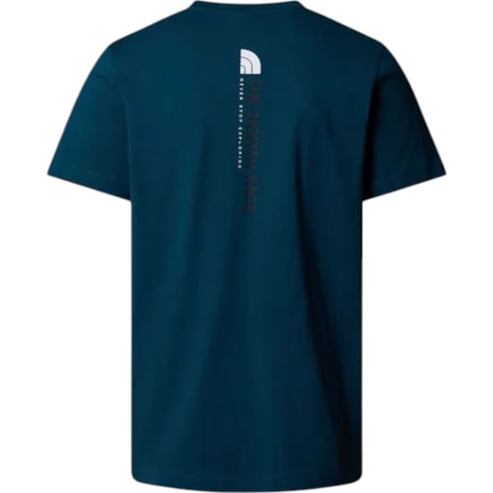 The North Face Men's Vertical Logo SS T-Shirt Midnight Petrol - Image 3