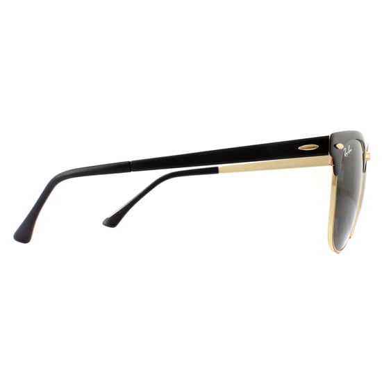 Ray-Ban Sunglasses Clubmaster Metal RB3716 187 Gold Top On Black Green - Image 4