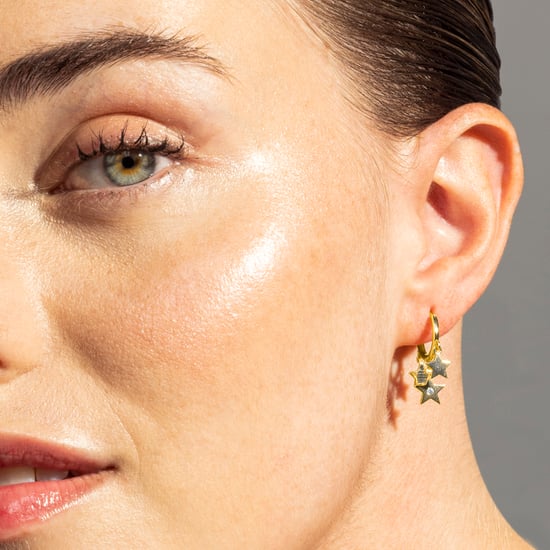 Luxenter Star earrings with shiny zirconia, finished in 18 carat yellow gold - Image 3