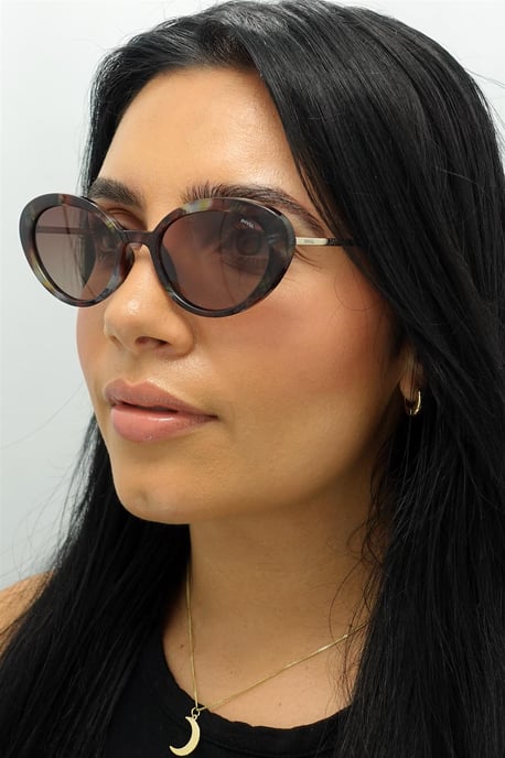 INVU Oval Womens Cloud Brown Sage Tortoise Brown Polarized B2108 - Image 5