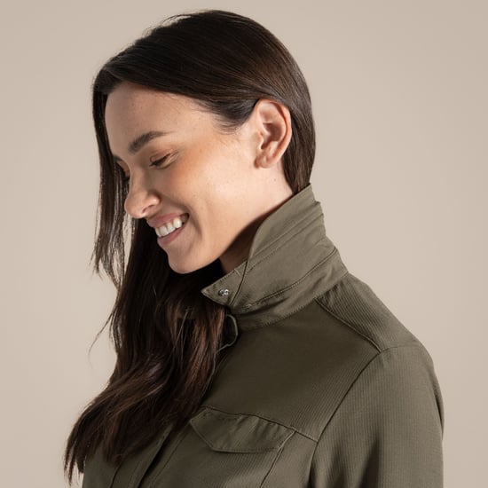 Craghoppers Womens/Ladies NosiLife Pro III Nosilife Long-Sleeved Shirt (Wild Olive) - Image 6