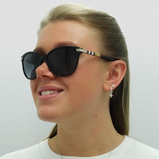 Burberry Sunglasses BE4216 30018G Black With Gold Detailing Grey Gradient - Image 5