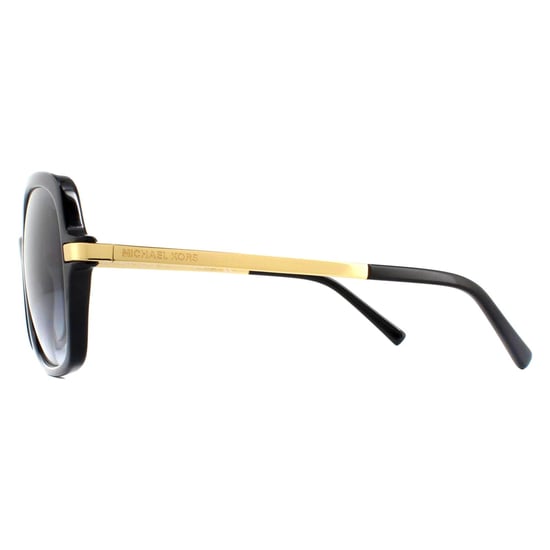 Michael Kors Square Womens Black Gold Light Grey Gradient Sunglasses - Image 3