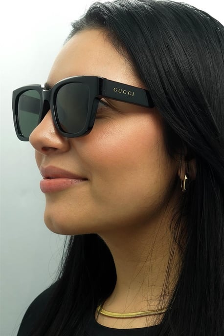 Gucci Square Mens Black with Havana Grey GG1670SK - Image 6