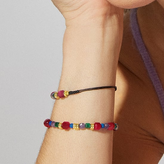 Luxenter 925 Sterling Zilveren Armband met Veelkleurige Natuursteen afgewerkt in 18K geel goud - Asela - Image 3