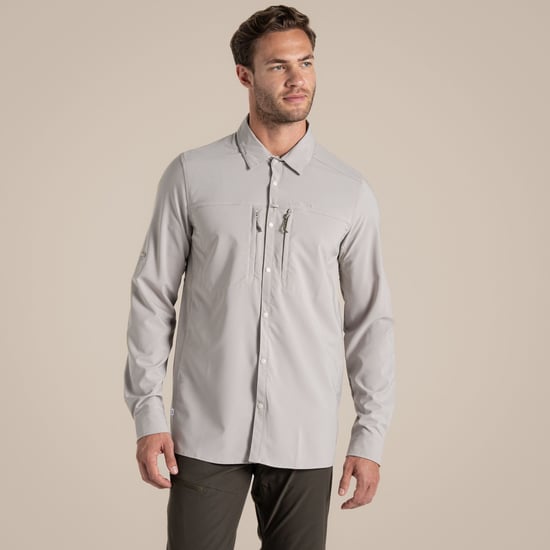 Craghoppers Mens Nosilife Long-Sleeved Shirt (Parchment) - Image 4