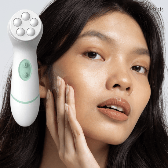 skinChemists Advanced Facial & Body Cleansing Brush - 4 Heads for Dullness, Dryness - Image 5