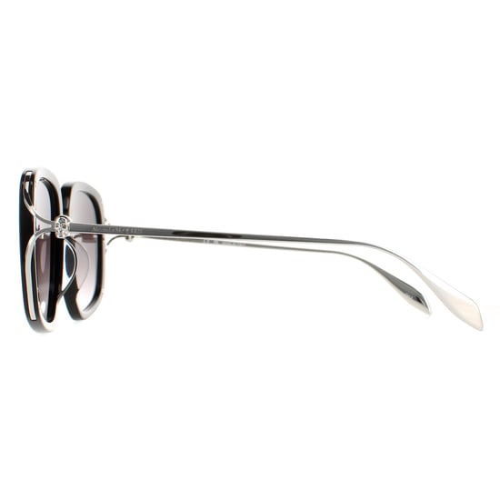 Alexander McQueen Square Womens Black Silver Grey Gradient AM0374S - Image 3