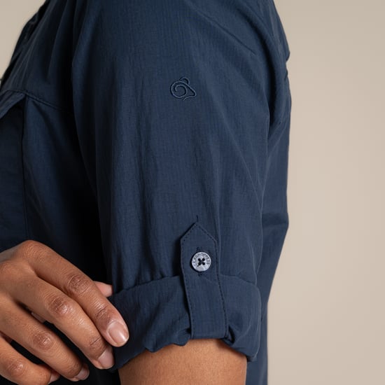 Craghoppers Dames/Dames Adventure III Nosilife Shirt Met Lange Mouwen (Blauwe Marine) - Image 5