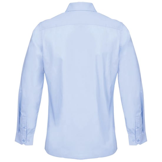 SOLS Unisex Volwassen Bailey Poplin Langsleeve Shirt (Lichtblauw) - Image 2