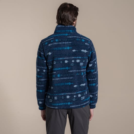 Craghoppers Mens National Trust Rawthey Fleece Top (Blue Navy) - Image 3