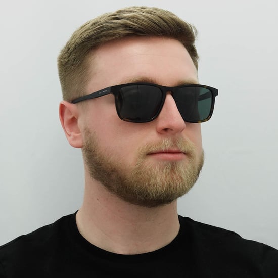 Hugo Boss Square Mens Dark Havana Green Sunglasses - Image 5