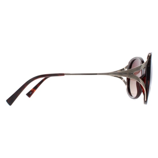 INVU Round Womens Demi Gold Brown Tortoise Brown Polarized B2117 - Image 4