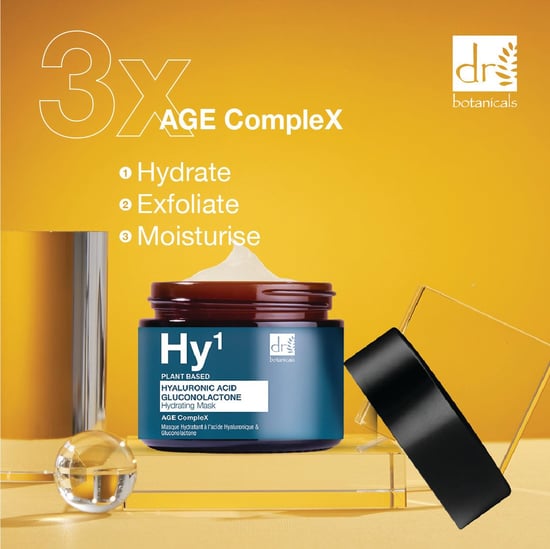 Dr. Botanicals Hyaluronic Acid 1% & Gluconolactone Mask 60ml for Dryness, Fine Lines, Wrinkles - Image 4