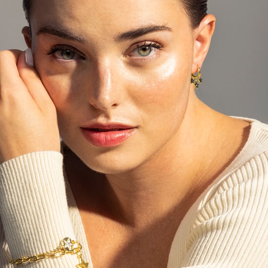 Luxenter Star earrings with shiny zirconia, finished in 18 carat yellow gold - Image 2