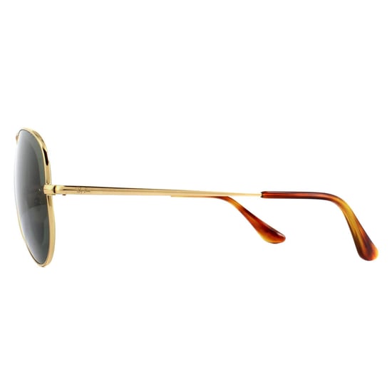 Ray-Ban Sunglasses Aviator Metal II RB3689 914731 Gold Green - Image 3