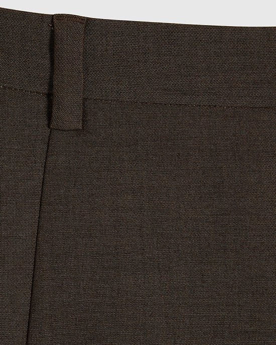 River Island Womens Skort Brown Hybrid Fabric Belt Loops Tailored - Image 5