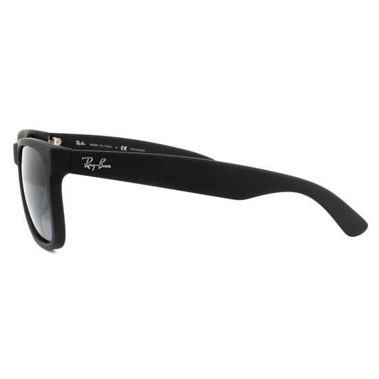 Ray-Ban Sunglasses Justin 4165 622/T3 Black Rubber Grey Gradient Polarized - Image 3