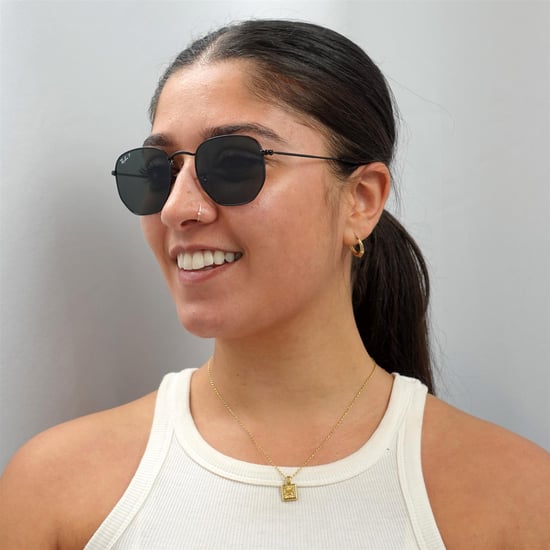 Ray-Ban Square Unisex Polished Black/Green Polarized Hexagonal RB3548N Sunglasses - Image 6