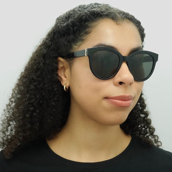 Saint Laurent Round Womens Black Grey Sunglasses - Image 5