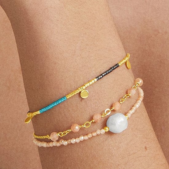 Luxenter ekhao armband i metallegering och champagne zirkonia 18K guldpläterad finish - Image 3