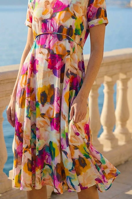 Floral Print Smock Dress - Image 4