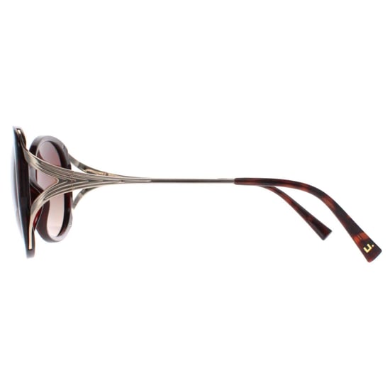 INVU Round Womens Demi Gold Brown Tortoise Brown Polarized B2117 - Image 3