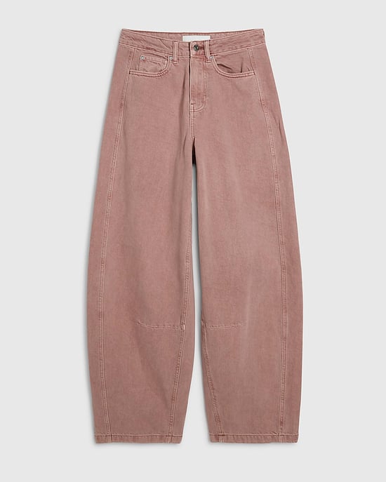 River Island Womens Balloon Leg Jeans Pink High Waisted - Image 6