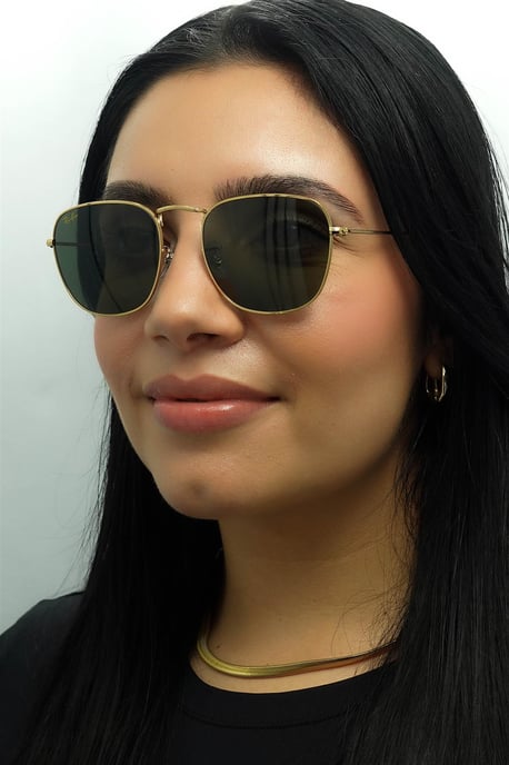 Ray-Ban Square Unisex Guld G-15 Grön RB3857 Frank - Image 4