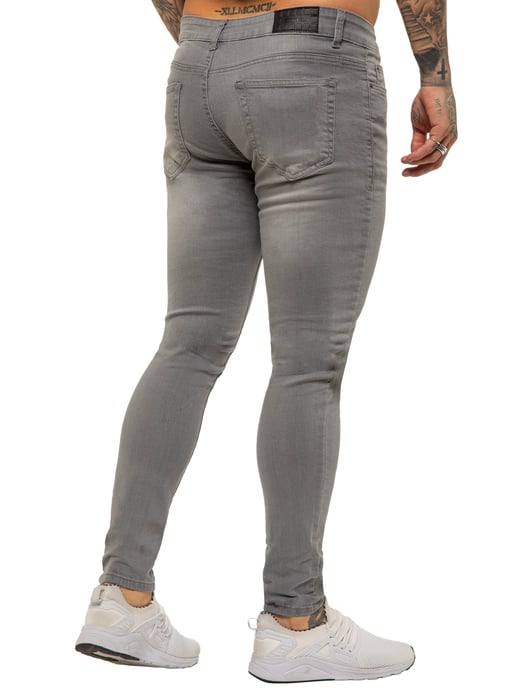 Enzo heren skinny super stretch denim jeans - Image 2