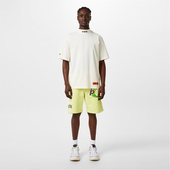 Men's Heron Preston Heron Ss Tneck Ctnmb in White/Black - Image 4