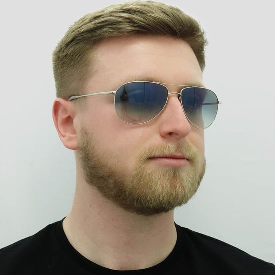 Oliver Peoples Sunglasses Benedict 1002 5241/3F Silver Chrome Sapphire VFX - Image 5