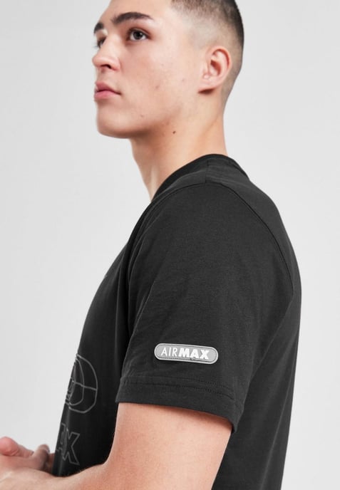 Nike Mens Air Max Tonal T Shirt in Black - Image 4