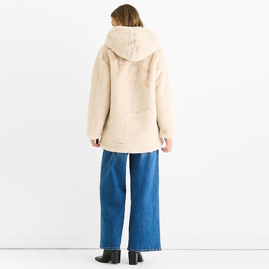 Hooded Faux Fur Jacket - Image 4
