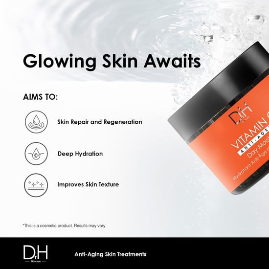 Dr H Vitamin C Anti-Ageing Day Moisturiser 60ml for Brightening, Dark Spots - Image 4